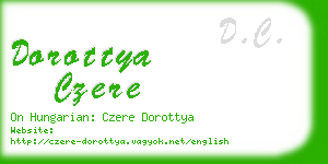 dorottya czere business card